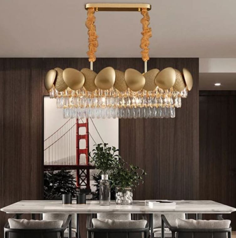 Đèn Chùm Pha Lê Thả Trần Bàn Ăn, Phòng Khách Đẹp L850mm EC-CFL133