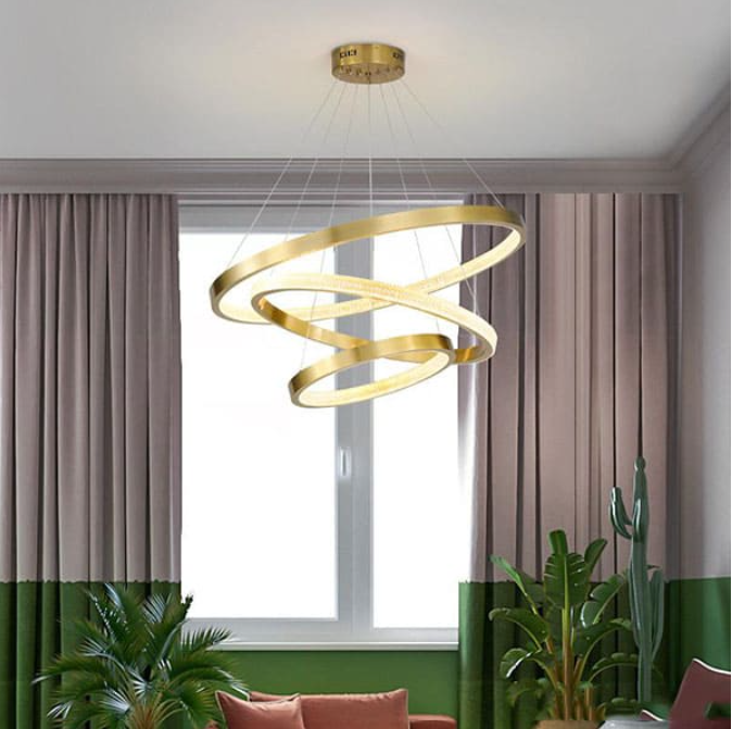 Đèn Thả Led 3 Vòng Trang Trí Phòng Khách DC22-THD7041-3
