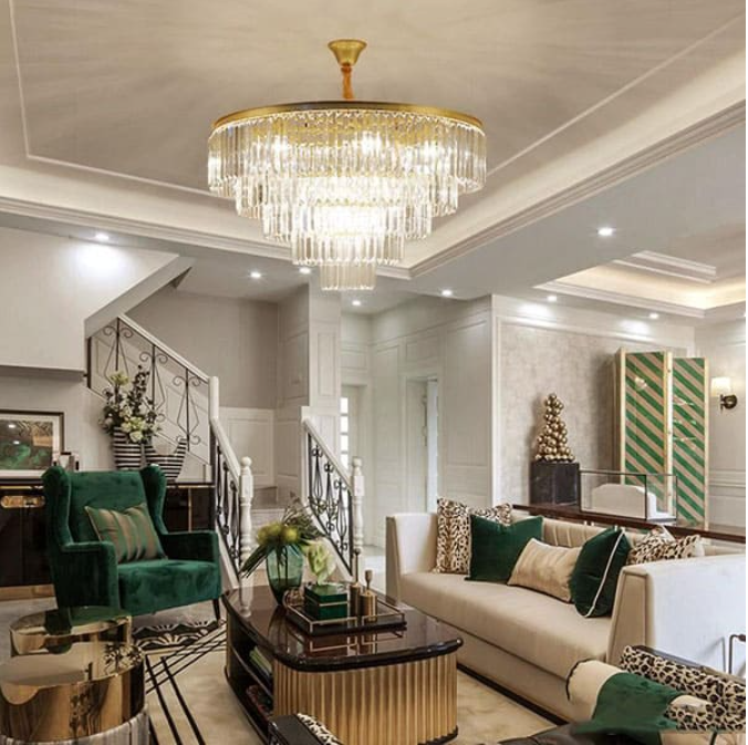 Đèn Thả Trần Pha Lê Trang Trí Phòng Khách PH22-TH8090