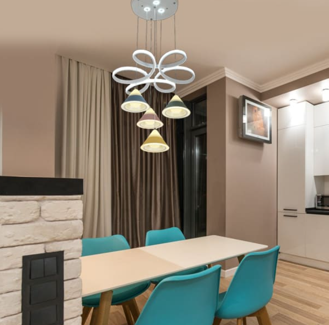 Đèn Thả Trần Trang Trí Phòng Khách, Bàn Ăn EC-T6187/4