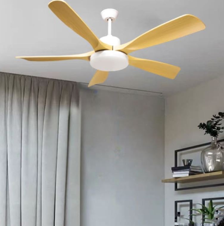 Quạt Trần Đèn Trang Trí Phòng Ngủ Êm Gió, 5 Cánh Nhựa ABS PH-QVifa95