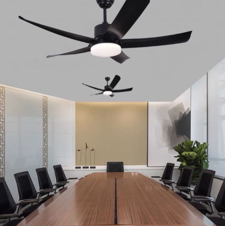 Quạt Trần Đèn Led Cánh Xòe Bằng Nhựa ABS Lắp Phòng Họp PH-QVifa410DEN