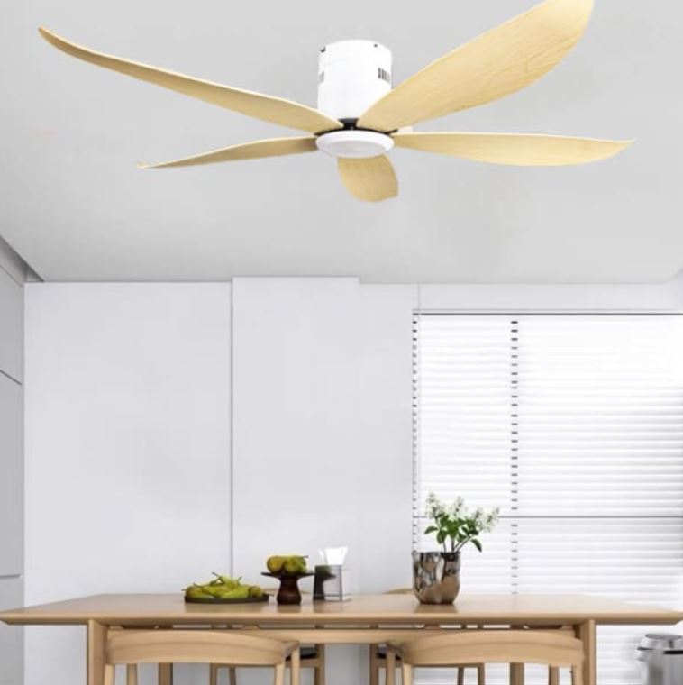 Quạt Trần Cánh Nhựa ABS Màu Vàng Trang Trí Phòng Ăn PH-QVifa900/VANG