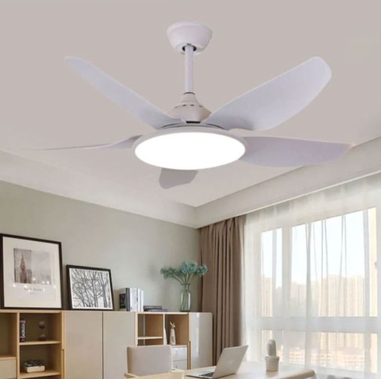 Quạt Trần Đèn Led Cánh Nhựa Trang Trí Phòng Khách, Phòng Ngủ HP-DQ6107