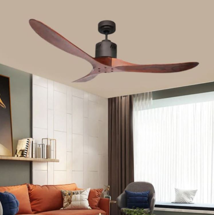 Quạt Trần Đèn 3 Cánh Gỗ Trang Trí Phòng Khách Hiện Đại PH-QVifa25