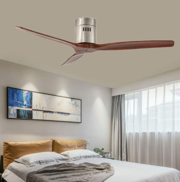 Quạt Trần Thân Niken 3 Cánh Gỗ Trang Trí Phòng Ngủ Chung Cư PH-QVifa39