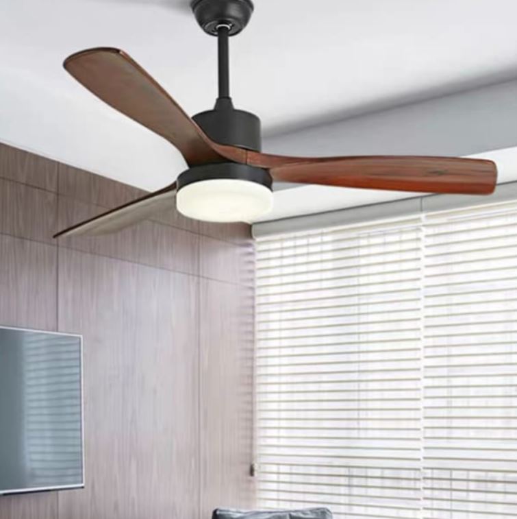 Quạt Trần Đèn 3 Cánh Gỗ Trang Trí Phòng Khách Chung Cư PH-QVifa42