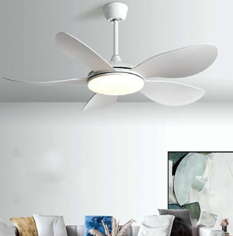 Quạt Trần Đèn Led 5 Cánh Nhựa ABS Gắn Chung Cư Trần Thấp PH-QVifa54