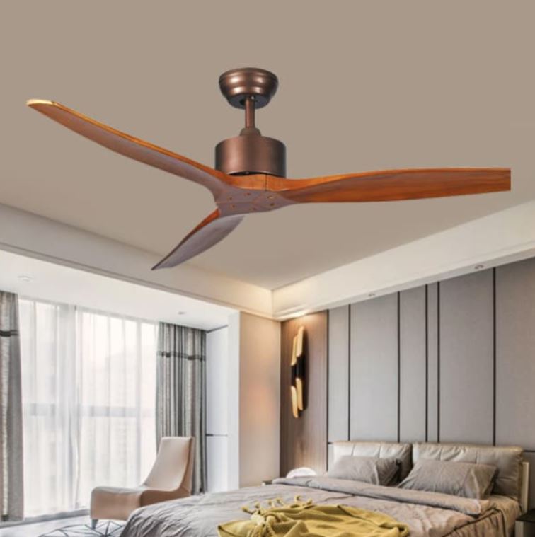Quạt Trần 3 Cánh Gỗ Trang Trí Phòng Ngủ Căn Hộ Chưng Cư PH-QVifa40