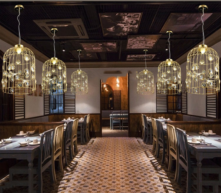 ĐÈN THẢ TRẦN QUÁN CAFE ĐẸP, SANG TRỌNG