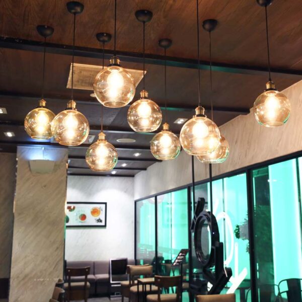 ĐÈN THẢ TRẦN QUÁN CAFE ĐẸP, SANG TRỌNG
